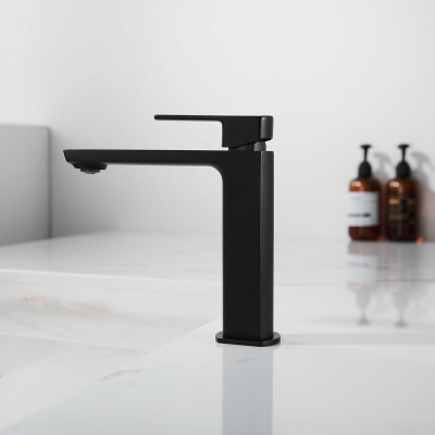 Смеситель для раковины Next VBF-1N1MB однорычажный, черный Vincea фото в интернет-магазине Русалия