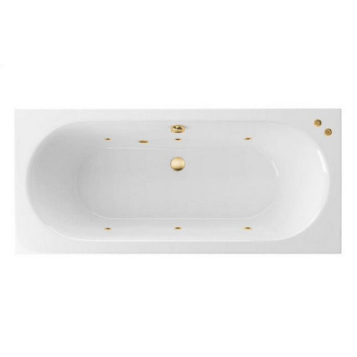 Гидромассажная ванна EXCELLENT Oceana 180x80 "SOFT" (золото) WAEX.OCE18.SOFT.GL фото в интернет-магазине Русалия