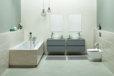 Раковина накладная круглая Crea 38 P-UM-CRE381-oc-R Cersanit фото в интернет-магазине Русалия