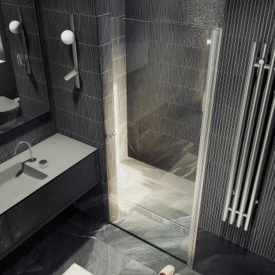 Душевая дверь на монопетле 1980*800 Стекло 6 мм Бесцветное MGD-803-5 Maybah Glass фото в интернет-магазине Русалия