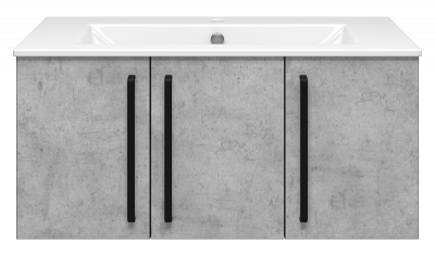 Тумба Rock 90 подвесная с раковиной Sanita Luxe Quadro 90 Brevita фото в интернет-магазине Русалия