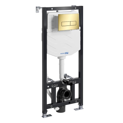 Aller 10TLT.010.ME.PG03 Система инсталляции для унитазов, золото Wasserkraft фото в интернет-магазине Русалия