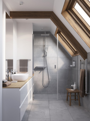 Душевая система с термостатом с изливом для ванны Vivo A64089 Cersanit фото в интернет-магазине Русалия