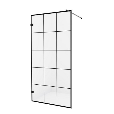 Душевое ограждение NEW TRENDY AVEXA BLACK 130x200 EXK-2026 (черный) фото в интернет-магазине Русалия