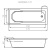 Ванна акриловая Santana 170х70 WP-SANTANA*170 Cersanit фото в интернет-магазине Русалия