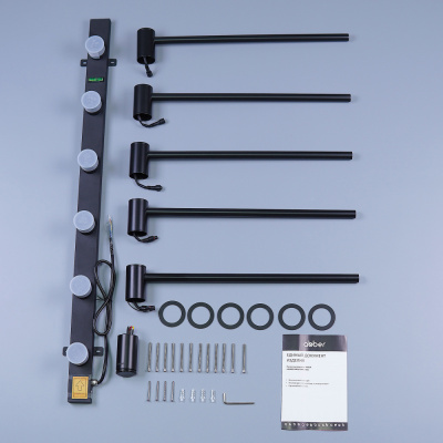 Полотенцесушитель электрический ABBER Charme AH4005MB черный матовый фото в интернет-магазине Русалия