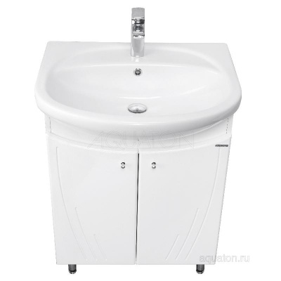 Тумба под раковину AQUATON Минима Н 65 белый 1A104201MN010 фото в интернет-магазине Русалия