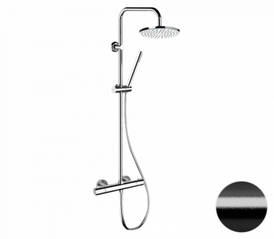 Душевая система термостатическая Remer EQ32X7MMM20CFP, черный брашированный хром фото в интернет-магазине Русалия