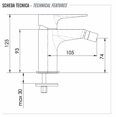 Смеситель для биде Remer Winner W21 фото в интернет-магазине Русалия