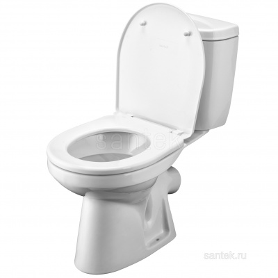 Унитаз - компакт Анимо с сиденьем полипропилен 1WH110032 наклонный Santek фото в интернет-магазине Русалия