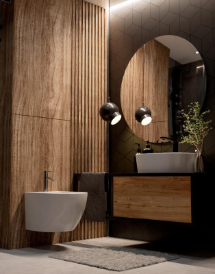 AQM2102 Биде подвесное с отв под смеситель, с переливом 495x370x325мм AQUAme фото в интернет-магазине Русалия