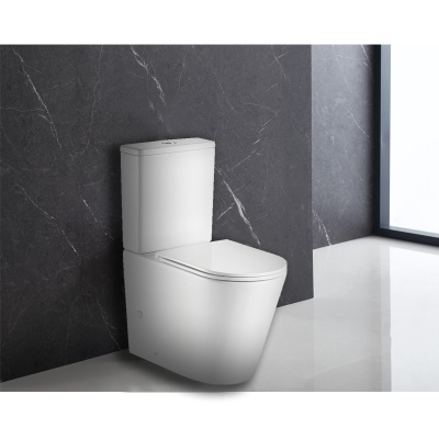 Унитаз безободковый AZ-2149 Vetro с сиденьем микролифт Azario фото в интернет-магазине Русалия