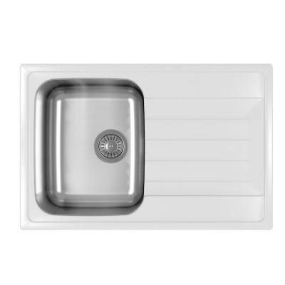 Кухонная мойка Dr. Gans ДУЭТ 26.120.B0760.401, белый фото в интернет-магазине Русалия