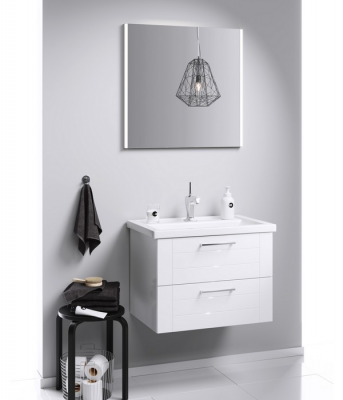 Подвесная тумба 70 Manchester белый MAN01072 + умывальник Фостер 700 4620008197746 Aqwella фото в интернет-магазине Русалия