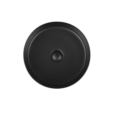 Раковина керамическая Vincea VBS-316MB, 405*405*130, накладная, черный матовый фото в интернет-магазине Русалия