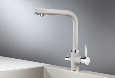 Смеситель для кухни GRANULA (2015, БАЗАЛЬТ) фото в интернет-магазине Русалия