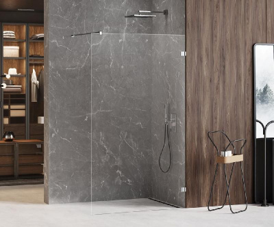 Душевое ограждение NEW TRENDY AVEXA 130x200 EXK-1944 (хром) фото в интернет-магазине Русалия