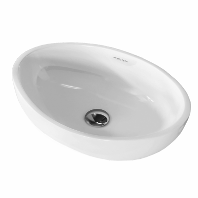 Раковина накладная овальная Ringo Cut 53 RNGSLWB01C Sanita Luxe фото в интернет-магазине Русалия