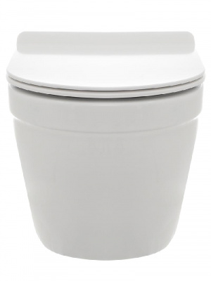 AQM2006 Унитаз подвесной с сиденьем SoftClose, технология смыва Rimless, скрытый крепеж. 520х360х410 AQUAme фото в интернет-магазине Русалия