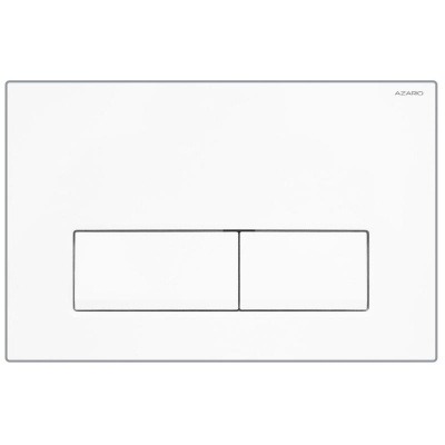 Кнопка смыва AZARIO NEW двойная, пластик, белый глянцевый (AZ-015.01) фото в интернет-магазине Русалия