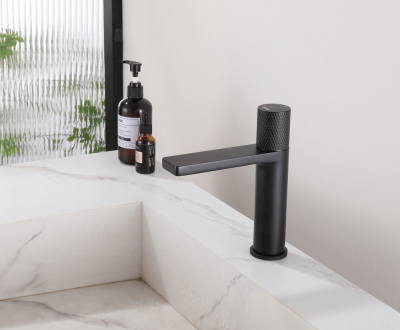 Смеситель ABBER Rund AF8710B для раковины, черный матовый фото в интернет-магазине Русалия