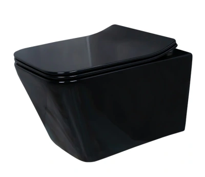 Унитаз подвесной Gid Tr2144BL 62224Y черная глянцевая 52x36x33.5 фото в интернет-магазине Русалия