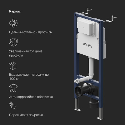 I012709 PrimeFit инсталляция для подвесного унитаза Am.Pm фото в интернет-магазине Русалия