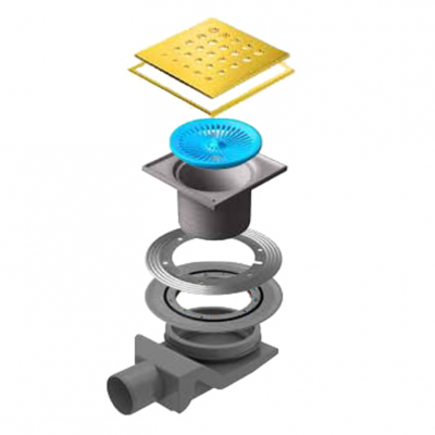 Точечный трап Pestan Confluo Standard 15х15 Drops Gold (13000135) фото в интернет-магазине Русалия