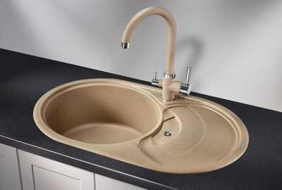 Кухонная мойка GRANULA (7801, ПЕСОК) фото в интернет-магазине Русалия