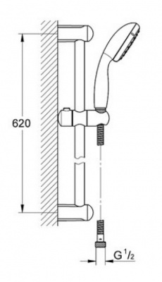 Комплект смесителей для ванны Eurosmart 124446 Grohe фото в интернет-магазине Русалия