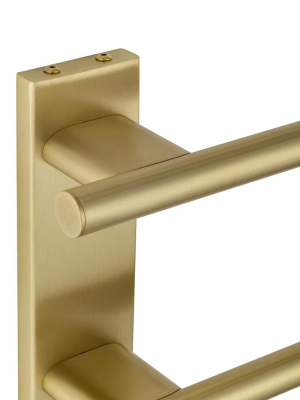 Полотенцесушитель электрический WONZON & WOGHAND NÜRNBERG, Брашированное золото (WW-AL342-BG) фото в интернет-магазине Русалия