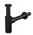 Сифон для умывальника DN32 DESIGN цельнометаллический, круглый A400BLACK AlcaPlast фото в интернет-магазине Русалия