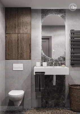 Раковина AQUATON Квадро Про 80 правая 1A734331QA01R фото в интернет-магазине Русалия