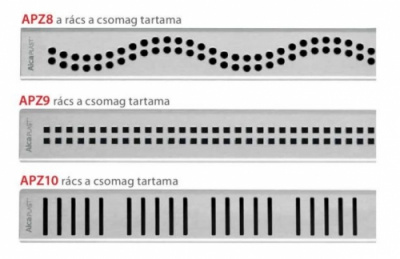 Водоотводящий желоб с решеткой Simple APZ8-950M Alcaplast фото в интернет-магазине Русалия