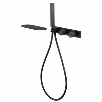 Смеситель ABBER Rund AF8731B для ванны скрытого монтажа, черный матовый фото в интернет-магазине Русалия