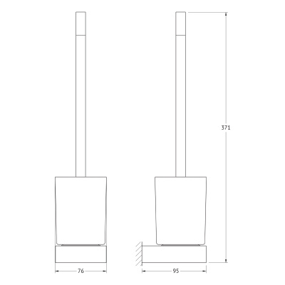 Держатель с туалетным ершом 8329 Regen Artwelle фото в интернет-магазине Русалия
