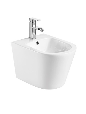 AQM2101 Биде подвесное с отв под смеситель, с переливом 515x360x345мм AQUAme фото в интернет-магазине Русалия