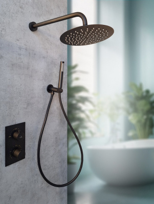 Душевая система с термостатом AltroBagno Unione 040408 MB AltroBagnoUnione040408MB фото в интернет-магазине Русалия