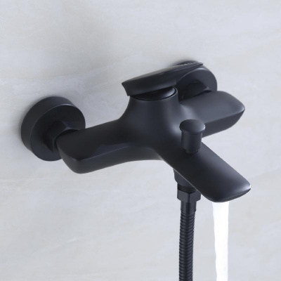 BOND Cube B03-5388 Душевой комплект 3х1 черный матовый фото в интернет-магазине Русалия