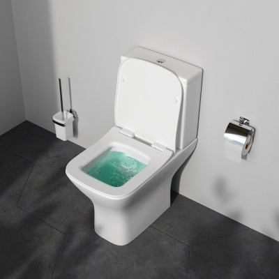 C908601SC Gem унитаз-компакт  без ободка с сиденьем микролифт Am.Pm фото в интернет-магазине Русалия