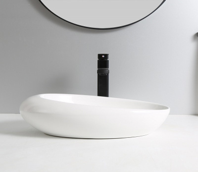 Раковина накладная овальная 78255 CeramaLux фото в интернет-магазине Русалия