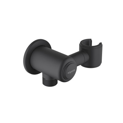 Шланговое подсоединение с держателем AQUATEK, матовый черный AQ2462MB КЛАССИК фото в интернет-магазине Русалия