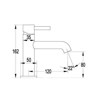 Смеситель для раковины FILARETE Roun FL5020MG, матовое золото фото в интернет-магазине Русалия