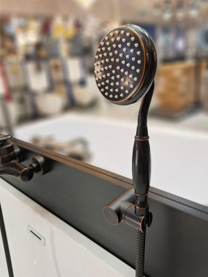 Смеситель для ванны с душем AltroBagno Beatrice 0205 BrNe AltroBagnoBeatrice0205BrNe фото в интернет-магазине Русалия