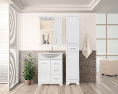 Комплект мебели для ванной Олеандр-2 65 белый Style Line фото в интернет-магазине Русалия