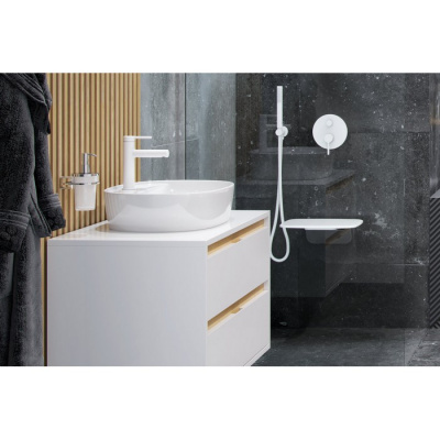 Смеситель для умывальника EXCELLENT Pi AREX.1201WH (белый мат) фото в интернет-магазине Русалия