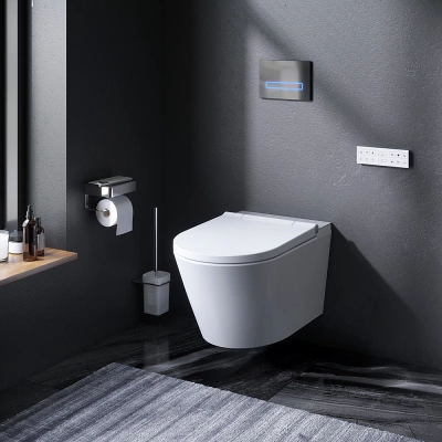 CCC501700SC Inspire подвесной унитаз с интегрированным электронным биде AM.PM фото в интернет-магазине Русалия