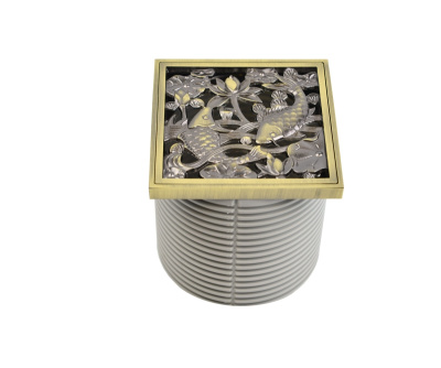 Душевой трап Bronze de Luxe 21980-57, бронза фото в интернет-магазине Русалия