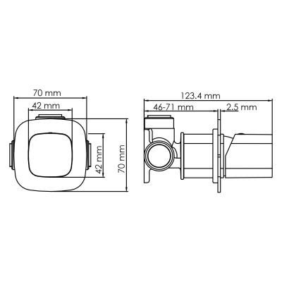 Naab 8651 Смеситель для душа Wasserkraft фото в интернет-магазине Русалия