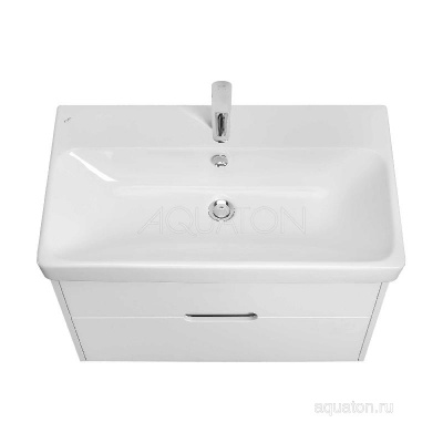 Тумба под раковину AQUATON Оливия 80 белый матовый 1A283101OL010 фото в интернет-магазине Русалия